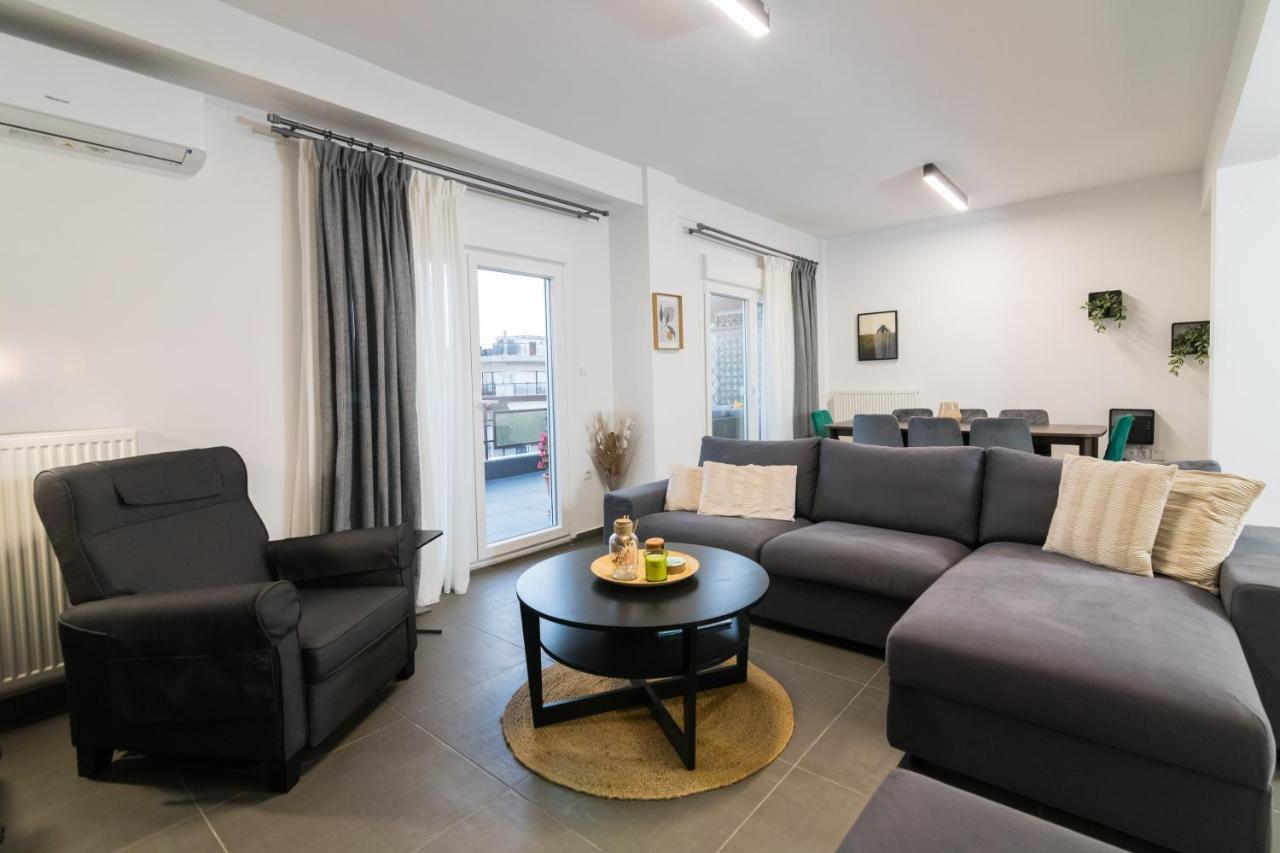 F & B Collection - 3 Bedroom Penthouse เทสซาโลนิกิ ภายนอก รูปภาพ
