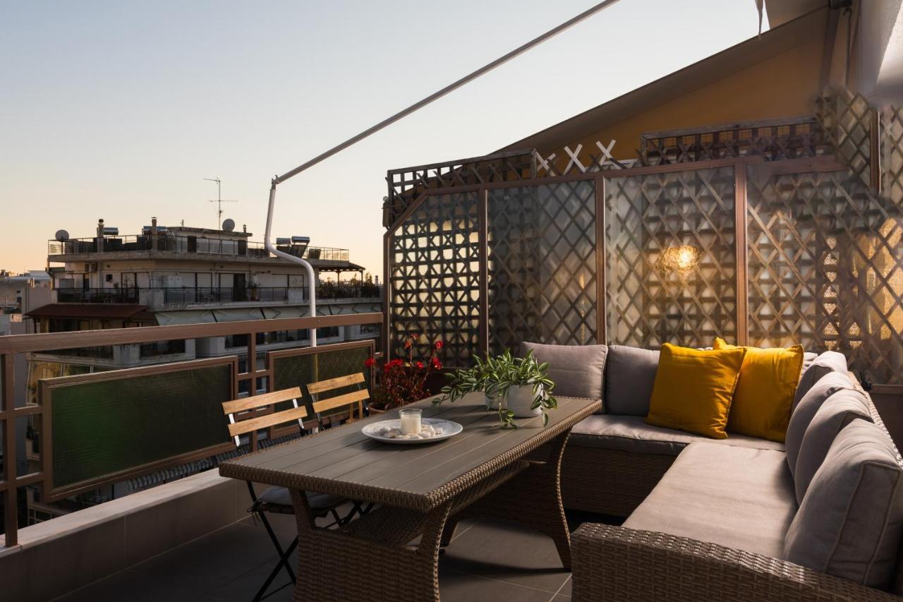 F & B Collection - 3 Bedroom Penthouse เทสซาโลนิกิ ภายนอก รูปภาพ